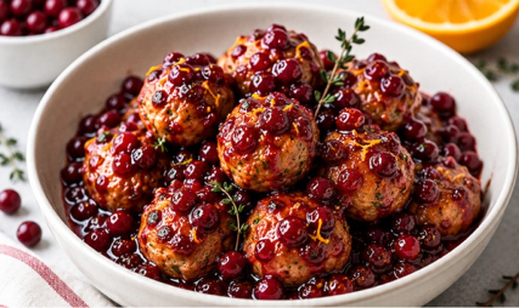 Cranberry Turkey Meatballs